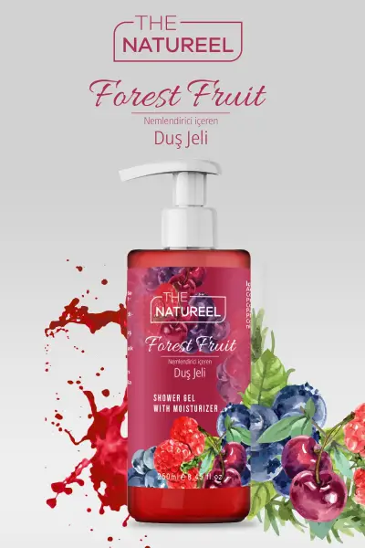 The Natureel Himalaya Tuzu Nemlendirici Banyo Ve Duş Jeli Orman Meyveli 250 ml