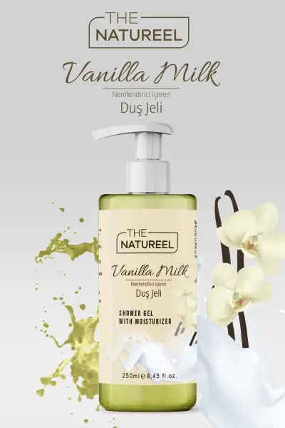 The Natureel Himalaya Tuzu Nemlendirici Banyo Ve Duş Jeli Vanilya Sütü 250 ml